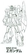 MSZ-010 - Zeta Gundam - Lineart