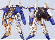 Ex-S Gundam (blue color) - front and rear view