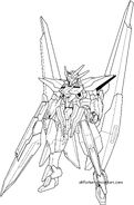 GN-011 - Gundam Harute - Lineart