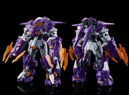 Close Combat Mode (front and rear view) of HGAC 1/144 Gundam Aesculapius (P-Bandai exclusive; 2022)
