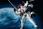 Armed with Dober Gun and Rifle (from first Gundam Wing TV opening)