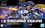 HGAC 1/144 OZ-10VMSX Gundam Aesculapius (P-Bandai exclusive; 2022): box art