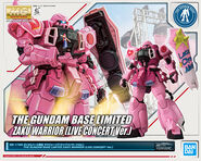 MG 1/100 ZGMF-1000 ZAKU Warrior (Live Concert Ver.) (The Gundam Base Tokyo exclusive; 2021): box art