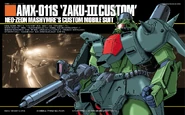 1/144 HGUC AMX-011S Zaku III Custom (1999): box art