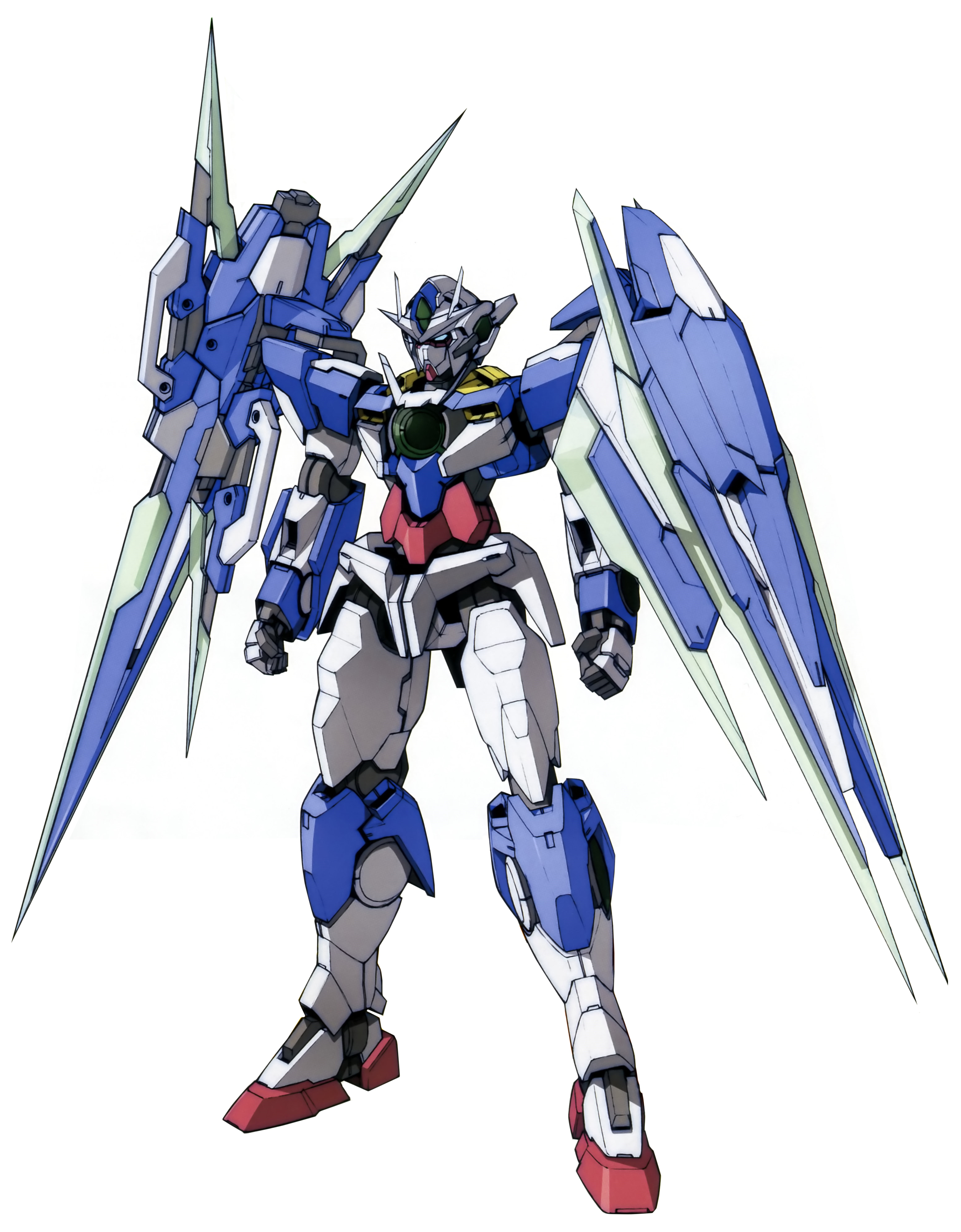  Bandai Hobby MG 1/100 00 QAN[T] Full Saber Mobile Suit Gundam  00V: Battlefield Record : Toys & Games