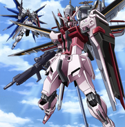 Strike Rouge Ootori Ootori Gundam in the Air 01 (SEED Destiny HD Ep23)