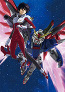 Shinn and Destiny Gundam Illustration (Gundam-SEED Net)