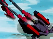 Towing Virsago across the snow