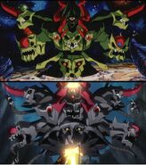 Norm Gather (Top: original version from Mobile Suit SD Gundam Festival, Bottom: Custom black version in Build Divers)