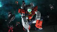 Using Beam Saber to incinerate Zeon soldiers inside the Dried Fish