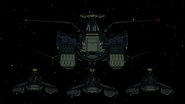 In front of task force (The White Gundam)