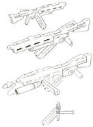 Beam Machine Gun (Standard Type) with & without Grenade Launcher