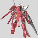 Fan art CG of Reborns Gundam, back view.