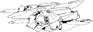 AMX-007 Gaza-E - MA Mode Lineart