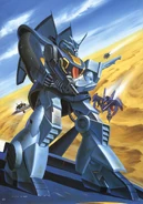 Artwork for 1/144 Original MSK-008 Dijeh model release (1986)