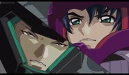 Sting versus Athrun in Episode 27