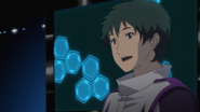 Tatsu reverting back into his default personality after playing Gunpla Battle.