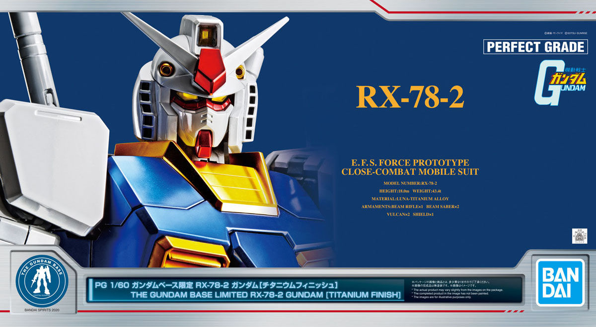 PERFECT GRADE UNLEASHED 1/60 RX-78-2 GUNDAM Model Kit Bandai Japan