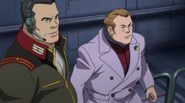Conroy and Alberto's reaction after the Unicorn Gundam's hatch is unlocked