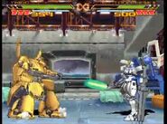 Appearing as one of the four secret units (together with Zeta, Qubeley, and Hamma Hamma) in Gundam Battle Assault 2 (PSX)