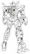 Gundam AGE1 Normal - Rear View MG Lineart