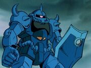 The Gouf is revealed.