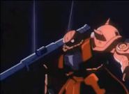 Char's Zaku II C-Type armed with 280mm Zaku Bazooka (Pilot Locus)