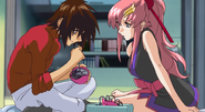 Kira with Lacus, fixing Haro (The Hidden Truth, HD Remaster)