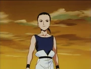 Wufei about to head out on his mission.