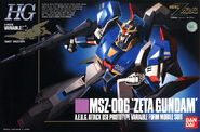 HG 1/144 MSZ-006 Zeta Gundam (1990): box art