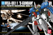 HGUC 1/144 MSA-0011 S Gundam (2001): box art