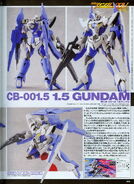 HG00 1/144 CB-001.5 1.5 Gundam (Custom Build)