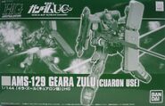 1/144 HGUC "AMS-129 Geara Zulu (Cuaron use)" (P-Bandai exclusive; 2014): box art