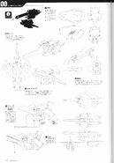 Body linearts and details from 'Mobile Suit Gundam 00 Mechanics Final' Book