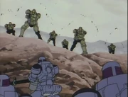 OZ and the Treize Faction battle.