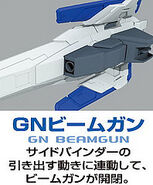 GN Beam Machine Gun detail of 0 Raiser from PG 1/60 00 Raiser