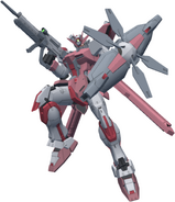 With rifle and shield