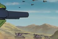 EFGF advancing troops