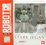 Robot Damashii RGM-89S Stark Jegan (2010): package front view.
