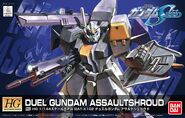 HGSEED R02 1/144 GAT-X102 Duel Gundam Assault Shroud - Box art