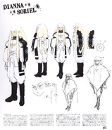 Dianna Soriel - ∀ Gundam character design by Akira Yasuda