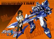In promotional image for Mobile Suit Gundam SEED Destiny Astray B