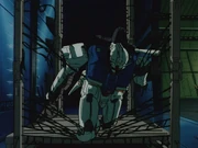 The GP01 heavily damaged