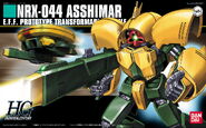 1/144 HGUC "NRX-044 Asshimar" (2005): box art