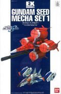 Moebieus Zero as part of 1/144 EX Model "Gundam SEED Mecha Set 1 (2003): box art