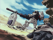 Gundam Ground type attacking