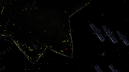 Several Salamis-class ships docked at Confeito