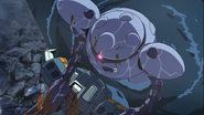 Head crushed by Capule