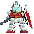 GM II (E.F.F. Colors) as featured in SD Gundam Capsule Fighter Online