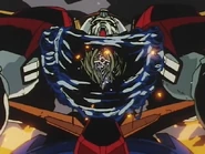 Rain as the Devil Gundam's core life unit showing herself to Domon
